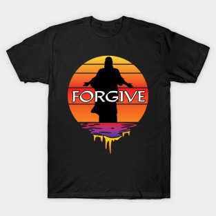 Jesus Forgives Vintage Sunset T-Shirt